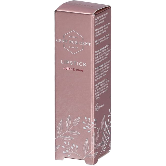 Cent Pur Cent Mineral Lipstick Chouette - Hypoallergeen - Intense kleur - Luxe uitstraling - 4 ml