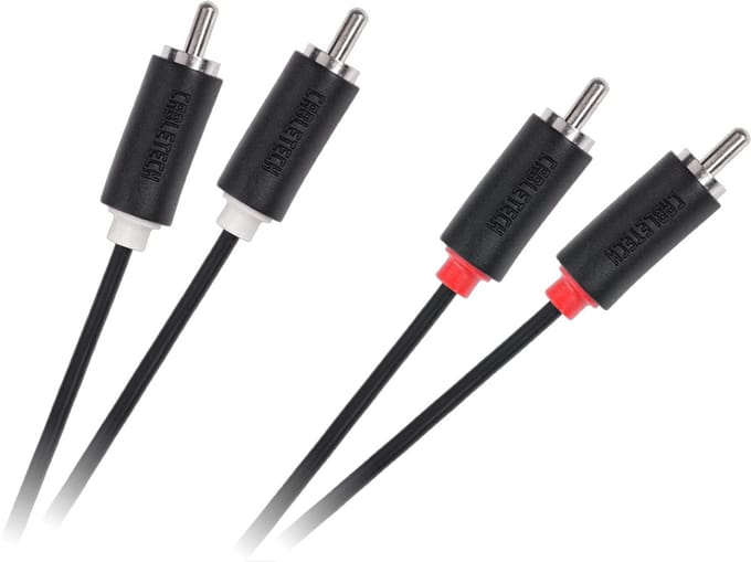 Cabletech Standard - RCA Kabel - 2RCA naar 2RCA - 3 meter