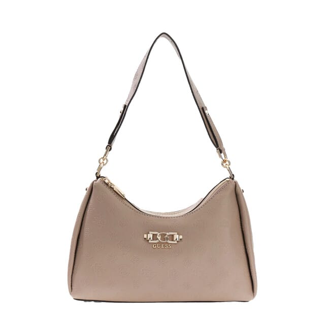 Guess Anise Double Zip - Schoudertas 28.5 cm (dark taupe logo)