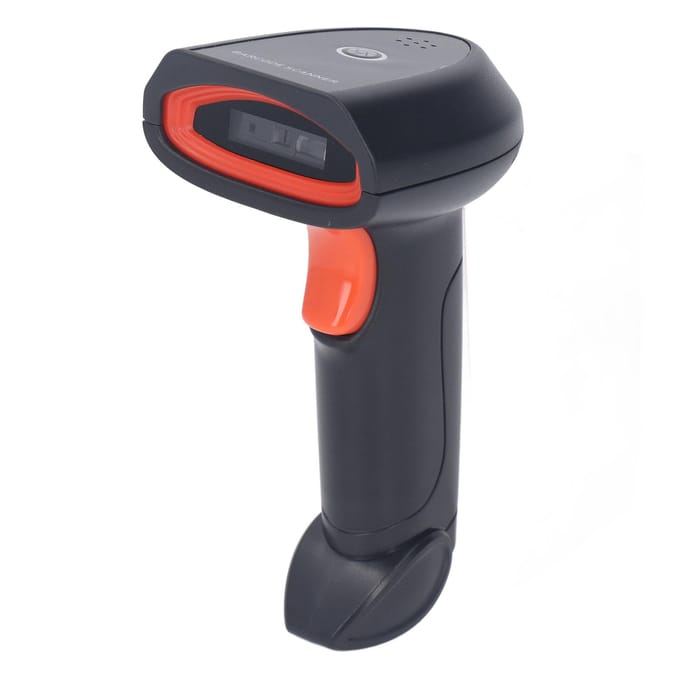 1D Barcodescanner 2.4G Draadloos Rood Licht Barcodelezer Rood Licht Handheld CCD Scanpistool voor black