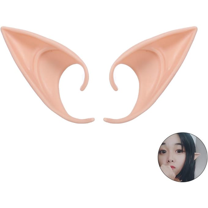 Elfenoren voor Halloween Cosplay 1 Paar Cosplay Fee Pixie Elfenoren Apricot 12cm abrikoos