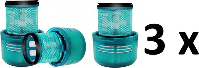 3 x wasbaar filter vervanging voor de DYSON V15 stofzuiger: Dyson V15 Dyson V15 Detect Absolute Dyson V15 Detect Absolute Extra Dyson V15 Detect Complete Extra