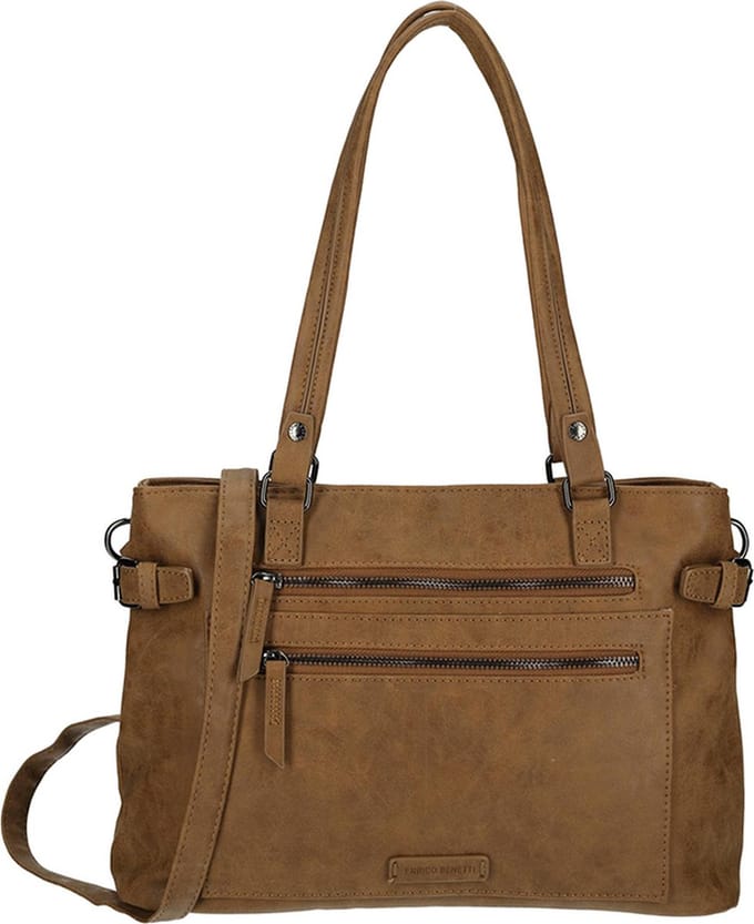 Enrico Benetti Medium Schoudertas Dames - Noumea - Licht Bruin