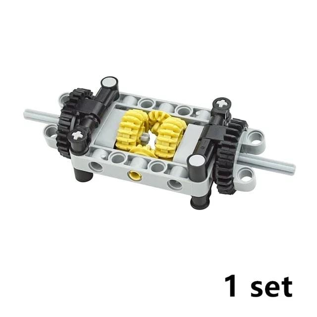 MIJN EIGEN CREATIE Tech Differentieel Bouwstenen Mechanisch Speelgoed High Tech Component Differentieel Tandwielen Montage Inclusief 6573 62821 65414