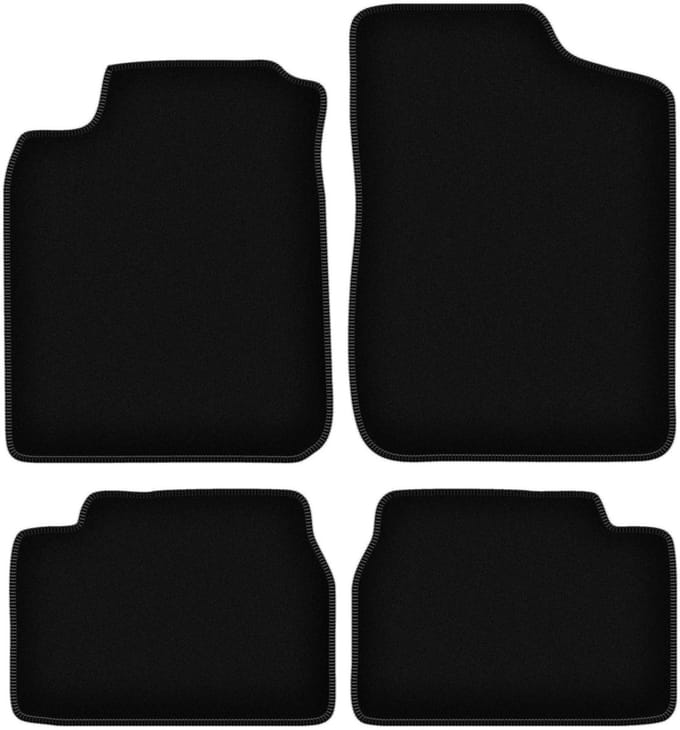 BASIC zwarte veloursmatten voor: Daihatsu Charade hatchback (1994-2000)