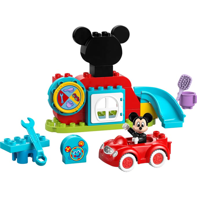 LEGO DUPLO ǀ Disney Mickey Mouse Clubhuis en Auto Bouwpaar Speelgoed voor Peuters 10454