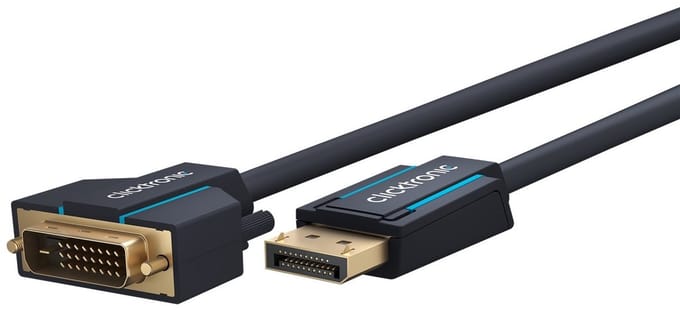 Clicktronic Active DisplayPort™ to DVI-D Adapter Cable 2 m