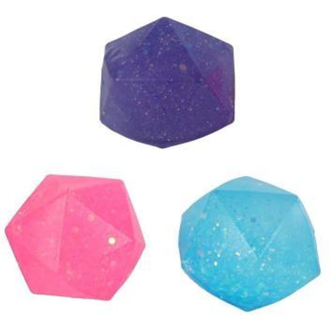 Glamour Sugar Squeeze knijpbal met glitter 6cm 3asstd Poppetjes en figuren