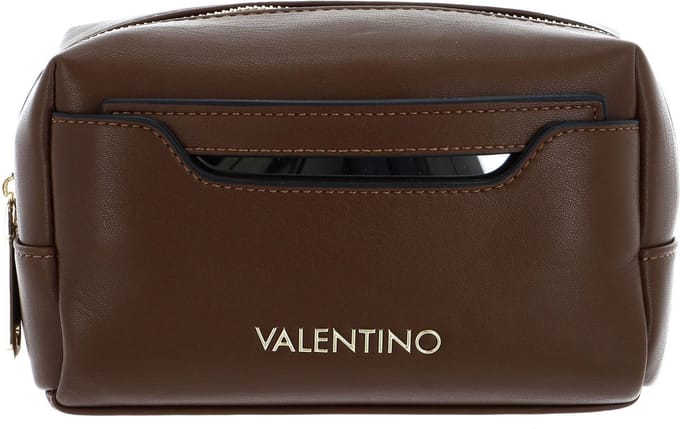 VALENTINO Toilettas Chamonix Re Soft Cosmetic Case Moro Bruine