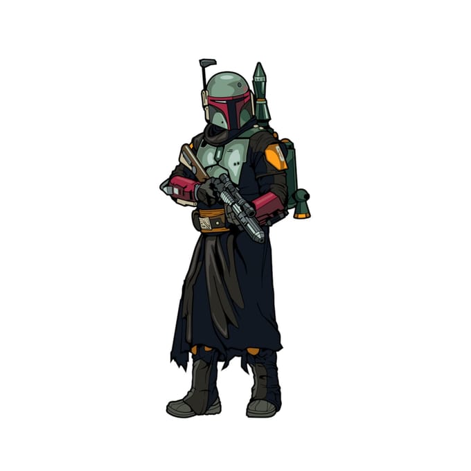 FiGPiN Star Wars The Mandalorian Boba Fett 3  Enamel Pin #734