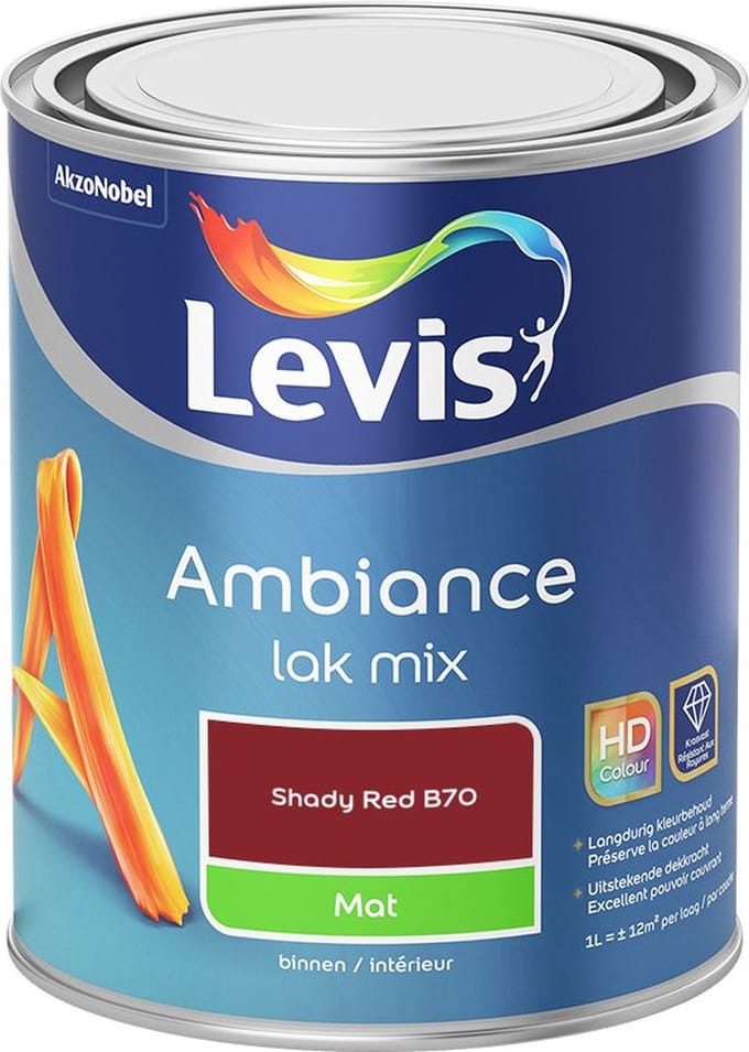 Levis - Ambiance Lak Mat Mix - Shady Red B70 - Mengverf - 1 L