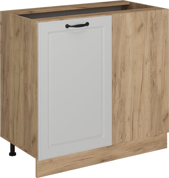 Vicco R-Line Hoekkast – 86 cm zonder werkblad Wit Landhuis