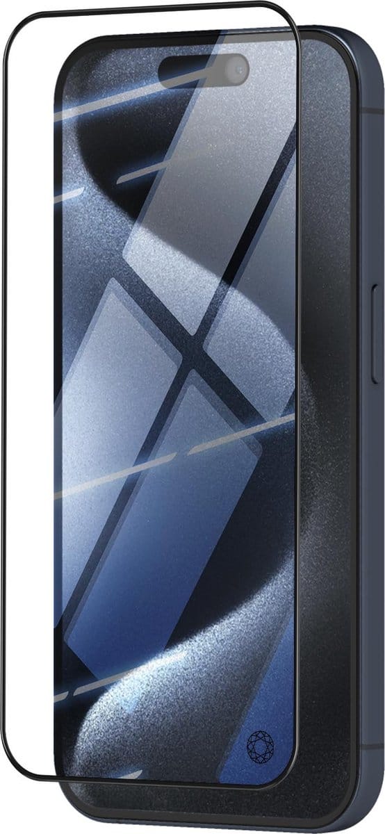 Force Case, Screenprotector geschikt voor iPhone 15 Pro Max - Tempered Glass 3D Anti-Impact, Transparant