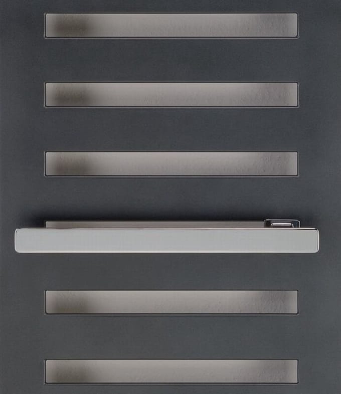 Zehnder Metropolitan handdoekstang voor radiator 40 cm. breed, chroom
