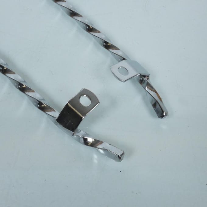 Stang voetsteun gedraaid verchroomd voor bromfiets Peugeot 50 103