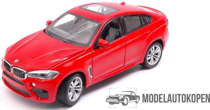 Rastar BMW X6M - Miniatuurautos - Schaalmodel - Rood