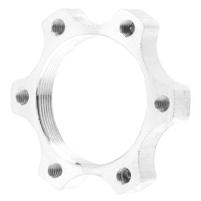 Schijfremflens Schijf 6?gat Schroefdraad Zitting Schijfrem Schroefdraad Conversie Zitting Adapter Basis44mm Basis white
