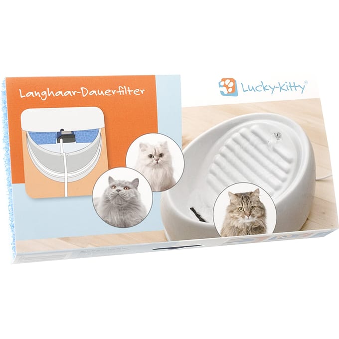 Lang Haar Permanent Filter voor Lucky Kitty Drinkfontein