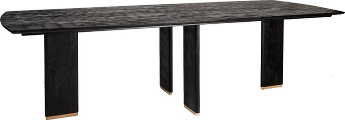 PTMD - Eetkamertafel Liber - Zwart - 240x100x77cm