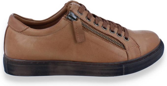 Andrea Conti Dames Sneaker | Cognac | Maat: 37