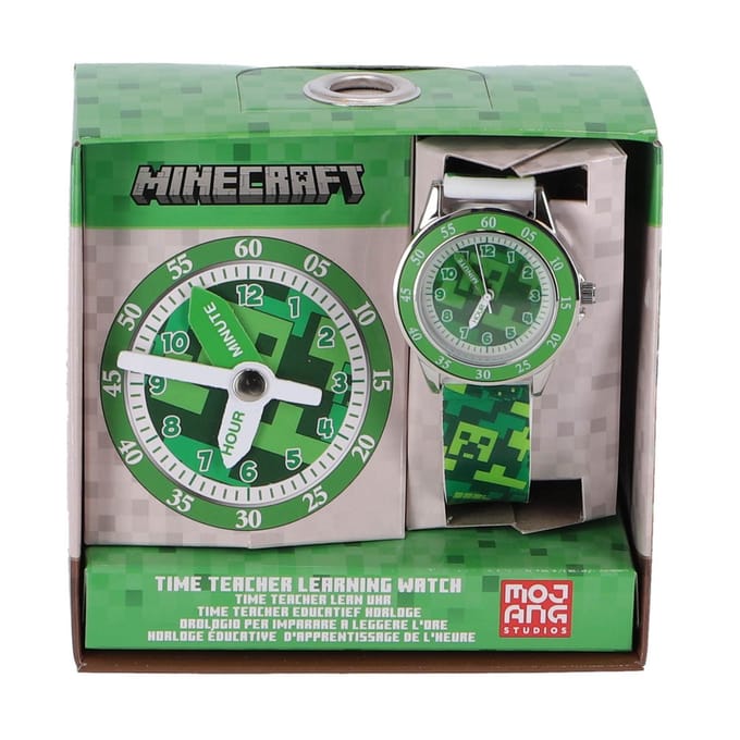 Accutime Minecraft kinderhorloge leren klokkijken - Time Teacher.