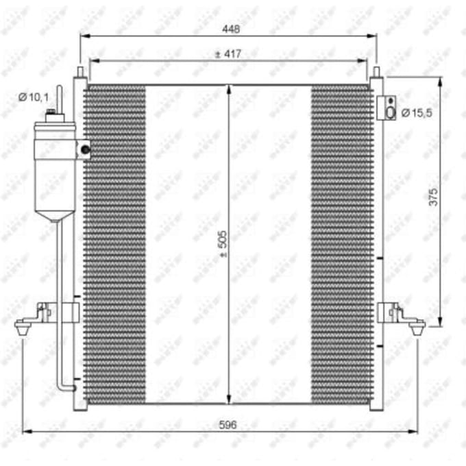 Condensor, airconditioning NRF 35871
