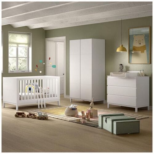Jaxx 3-delige peuterkamer Eva White unisex