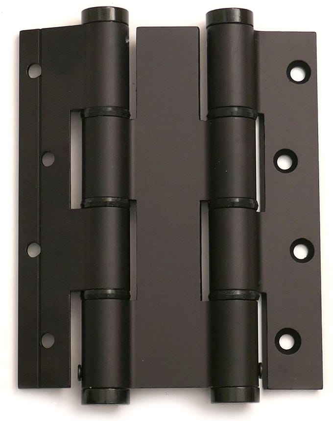 DX Deurveerscharnier Dubbel - 120/30mm - Zwart - Per stuk
