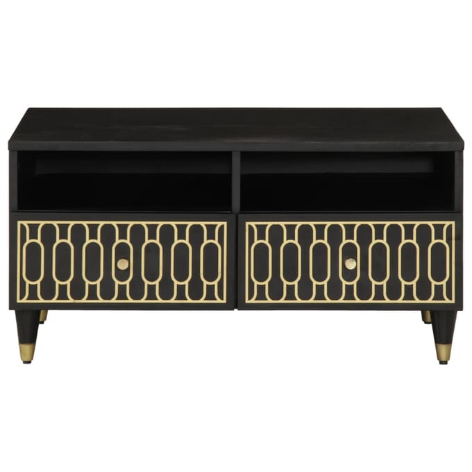 vidaXL - Salontafel - 80x54x40 - cm - massief - mangohout