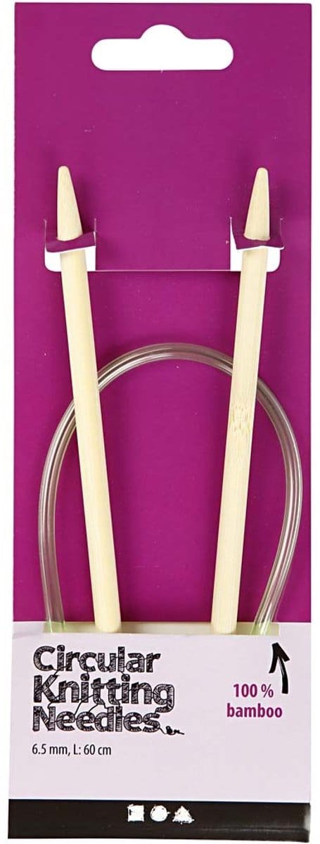 Rond breinaalden, L: 60 cm, afm 6,5 mm, 1 stuk