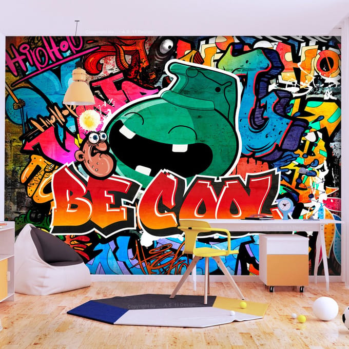 400cm X 280cm - Fotobehang - Be Cool, premium print vliesbehang
