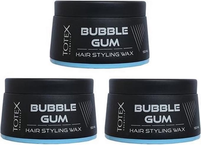 Totex Cosmetic Bubble Gum Hair Styling Wax 3 x 150 mL