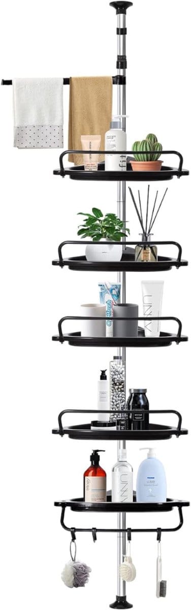 DailySupplies® Doucherek Zonder Boren - Telescopisch Doucherekje - Hangend