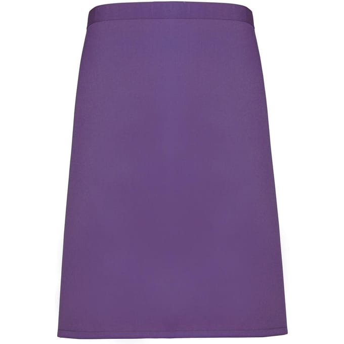 Premier Unisex Volwassenencollectie Halflang Taille Schort (Rijke Violet)