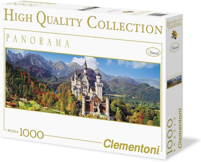 Panorama Puzzel 1000 Stukjes Kasteel Neuschwanstein