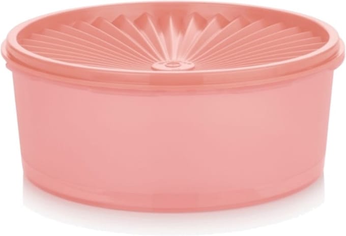 Tupperware Koekdoos met Zonnedeksel 1,8ltr Rond Zalm