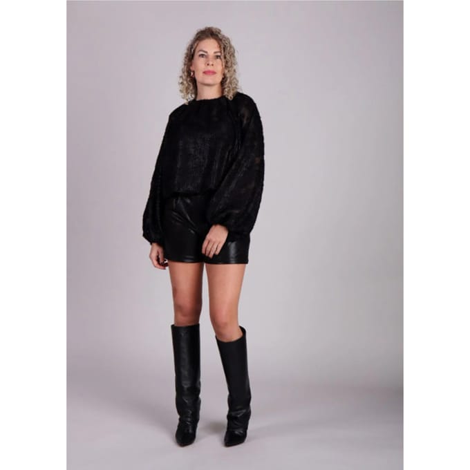 Zwarte glanzende short Shan - FRNCH