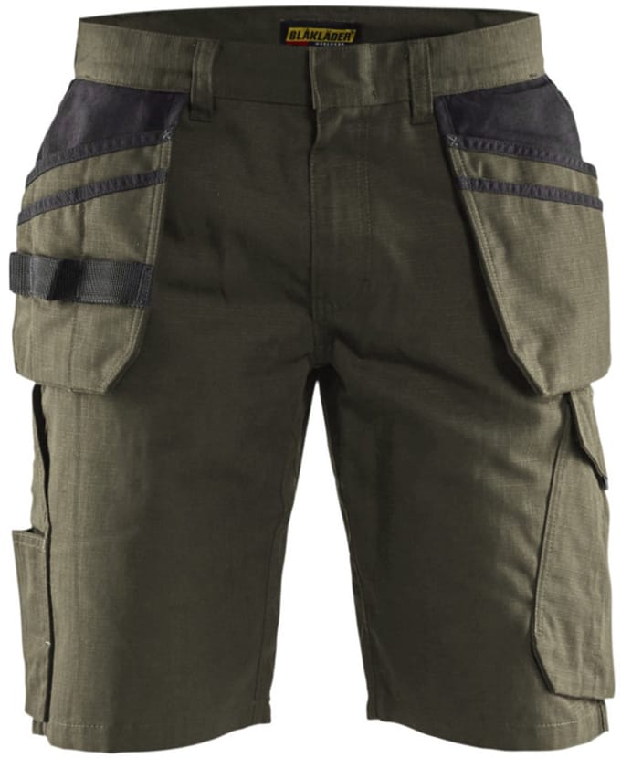 Blaklader Service short met spijkerzakken 1494-1330 - Groen/Zwart - C54