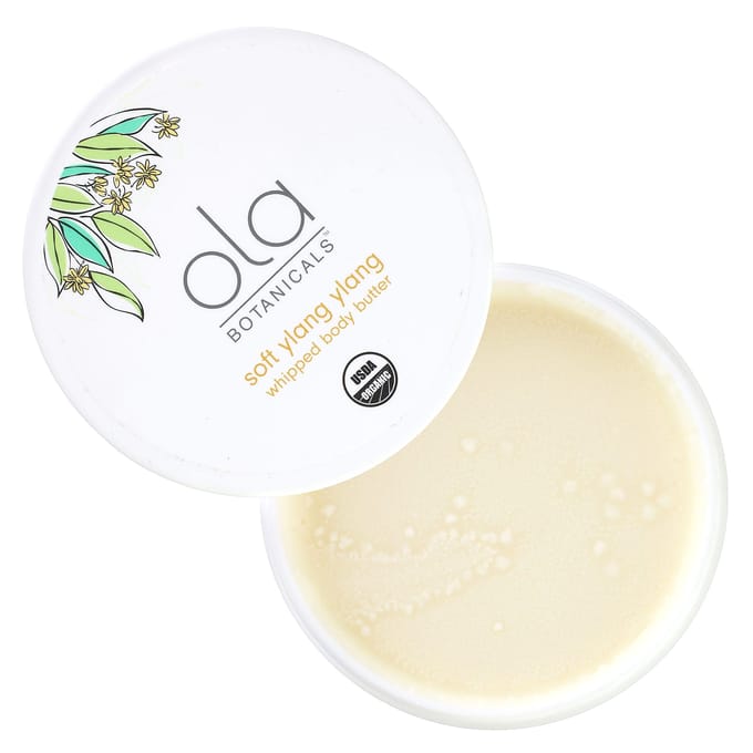 Dr. Mercola, Ola Botanicals, beurre corporel fouetté, ylang-ylang doux, 113 g (113g) white