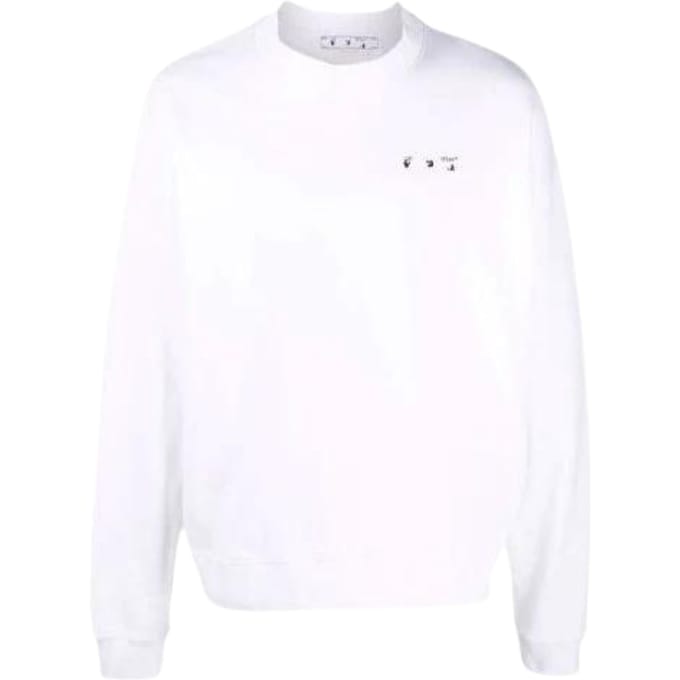 Gebroken wit Big OW Skate Fit wit sweatshirt