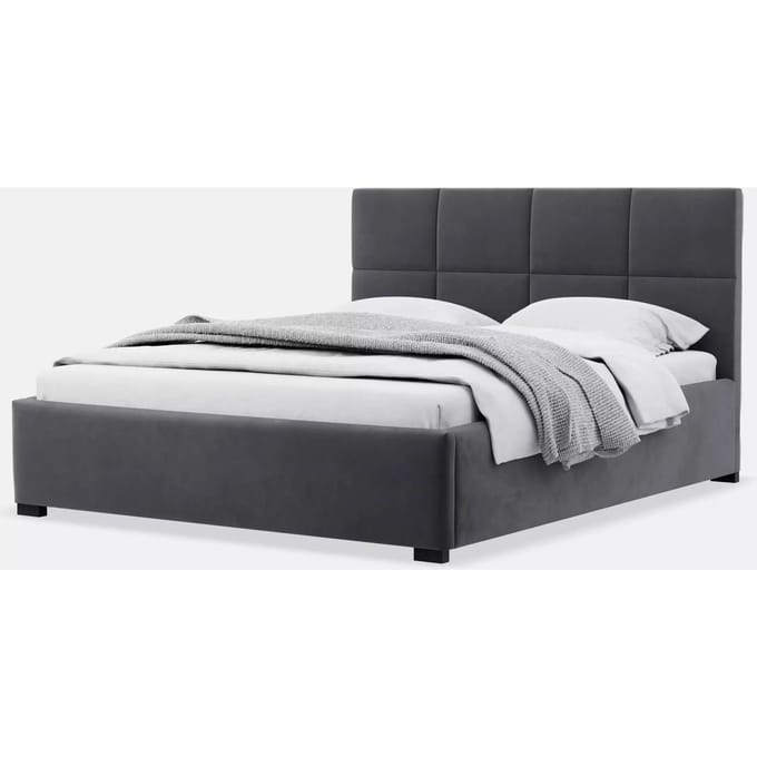 Bed Square velvet met opbergfunctie 160 x 200 cm | NADUVI Collection