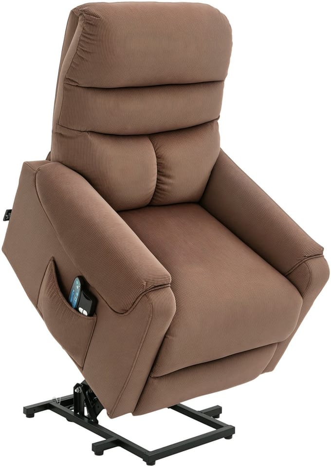 HOMCOM - Relaxfauteuil - met sta-op hulp - met ligfunctie