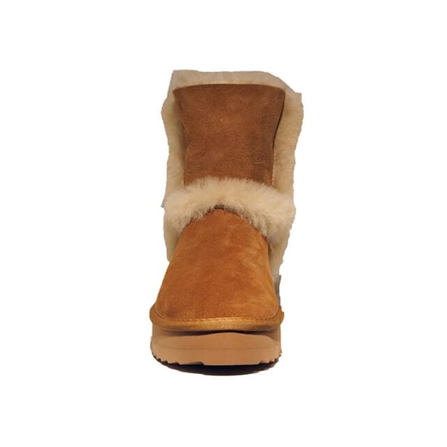 Warmbat Australia Kangaroo Plateau dames gevoerde boot - Cognac - Maat 40