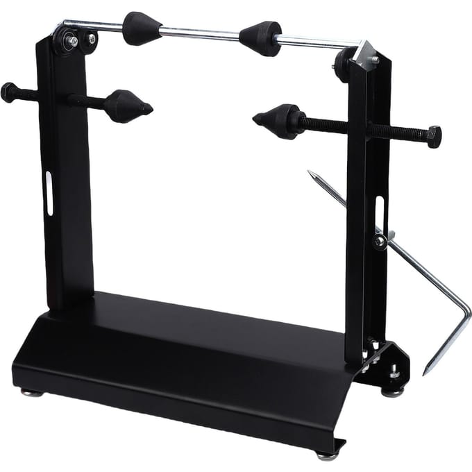Support d'équilibrage de roue de moto Robuste Équilibreuse de roue de pneu pour l'alignement statique et dynamique des pneus black