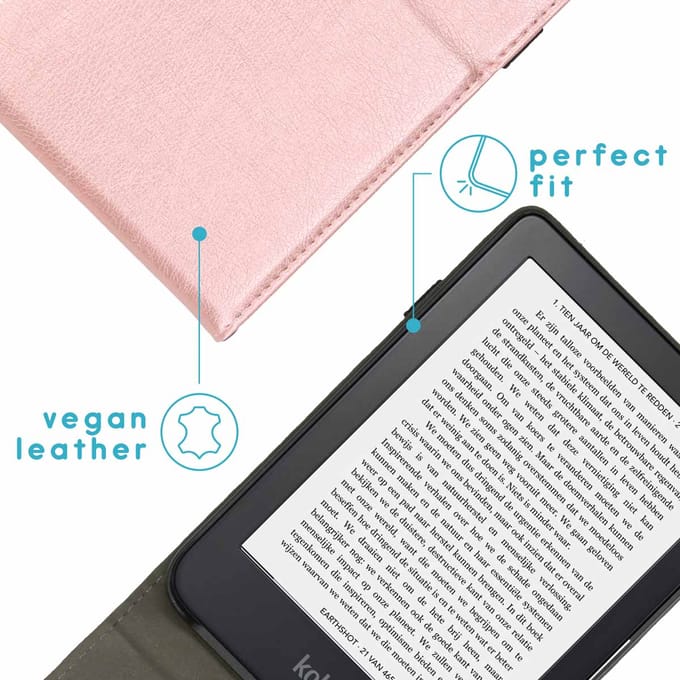 imoshion Stand Flipcase voor de Kobo Clara 2E / Tolino Shine 4 - Rosé Goud
