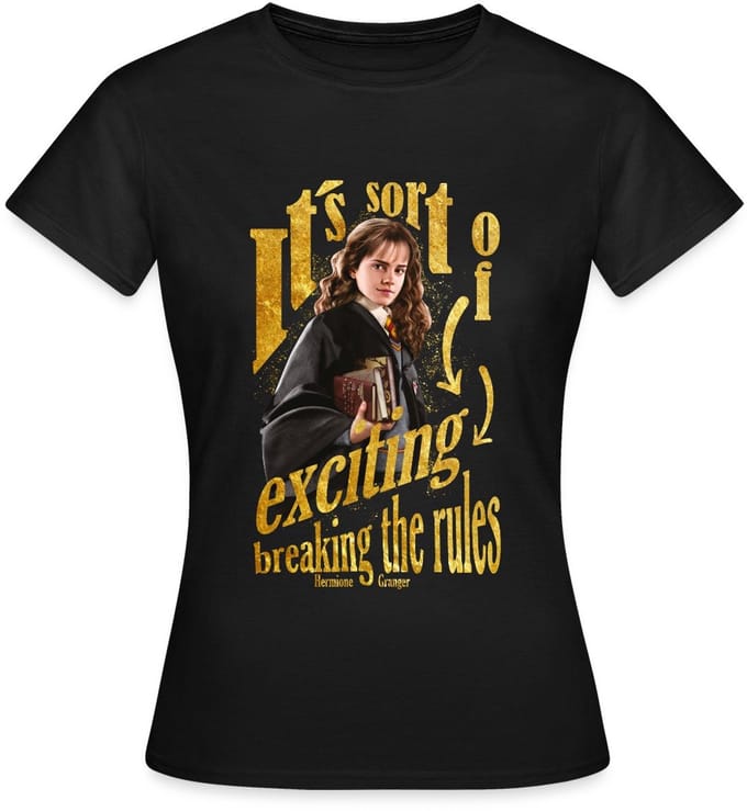 Harry Potter Hermine Goes To The Library T-Shirt Dames