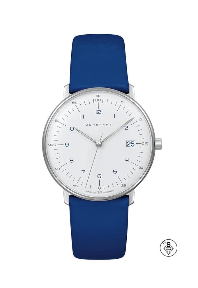 Junghans Max Bill ladies 047/4540.02 - dames horloge - quartz - blauw - luxe - cadeautip