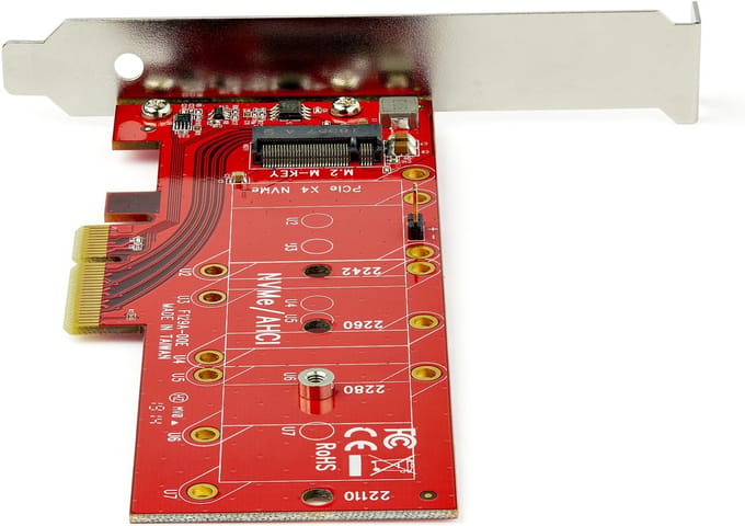 StarTech.com X4 PCI Express to M.2 PCIe SSD Adapter Card - for M.2 NGFF SSD