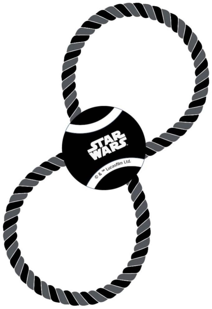Star Wars tennisbal en touw hondenspeelgoed