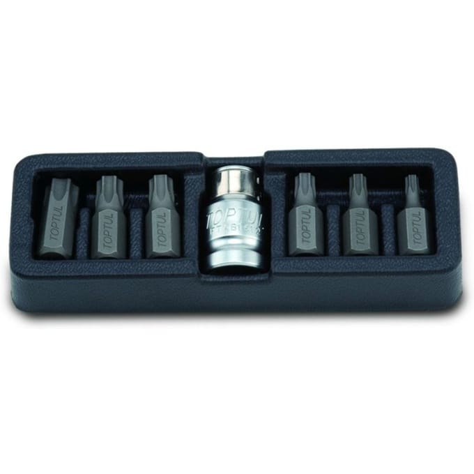 Zeskant Schroevendraaier Bit TORX TOPTUL Adapter 1/2 "x10 6st T25 T40 T45 T55